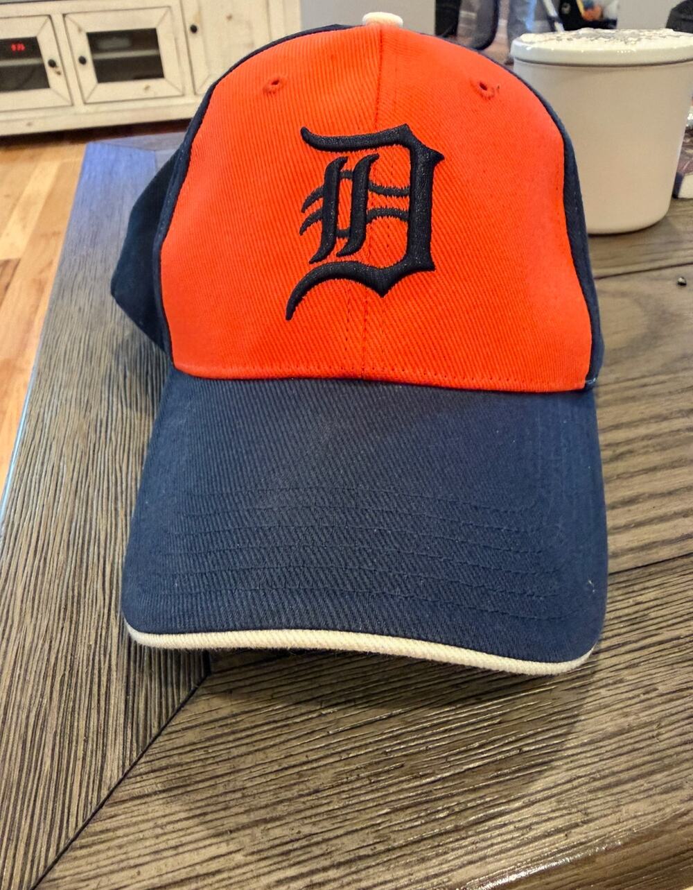 Vintage 90's Detroit Tigers T.E.I Blue Orange Goth D MLB Baseball Hat